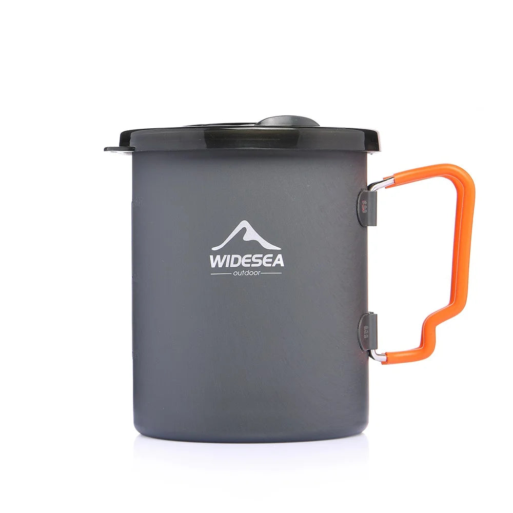 Widesea Camping Coffee Pot With French Press Cup Mug For Hiking