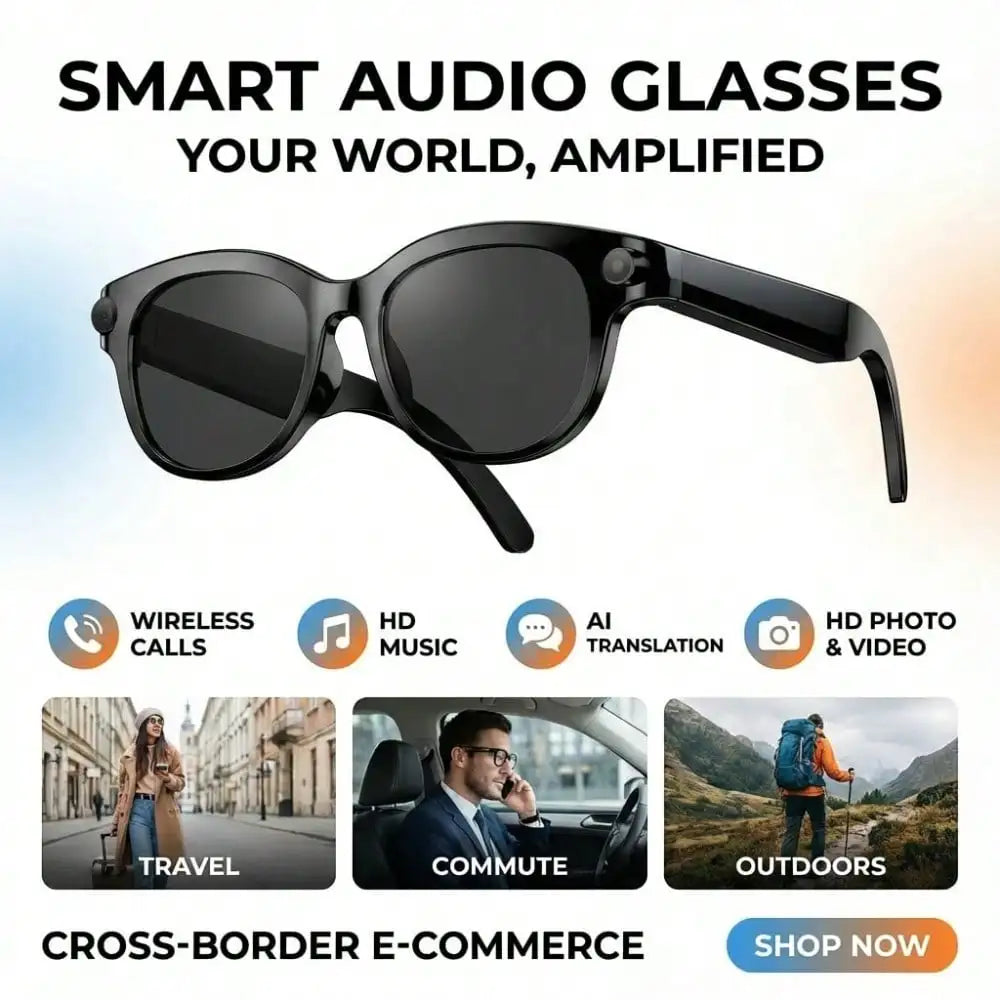 SENBONO AI Smart Glasses With 2MP Camera And Translator