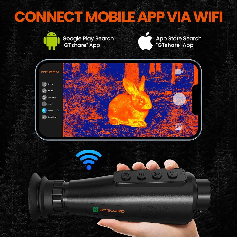 GTGUARD AI15 Thermal Camera With AI Super Resolution 384x288