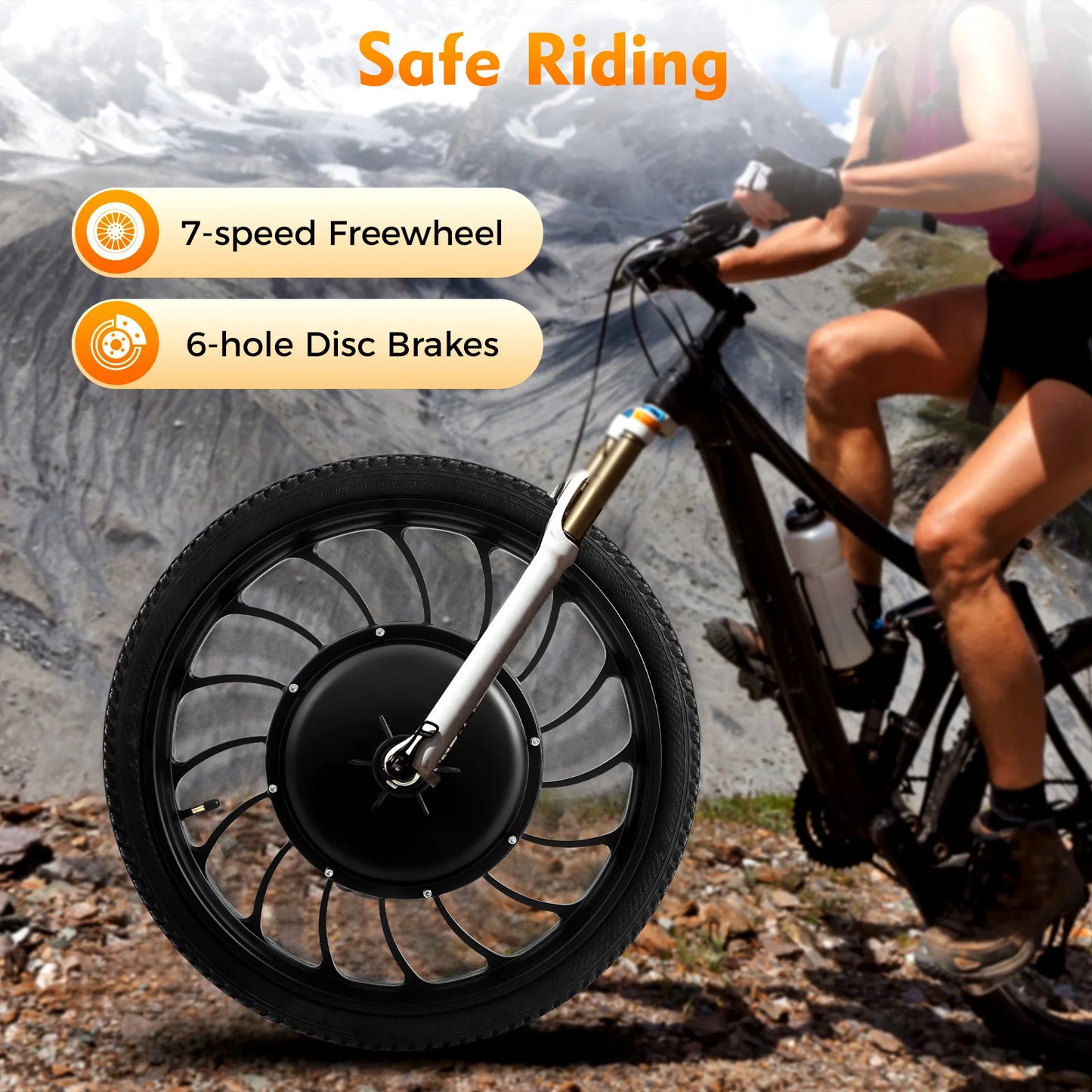 1000W 48V Electric Bicycle Motor Wheel