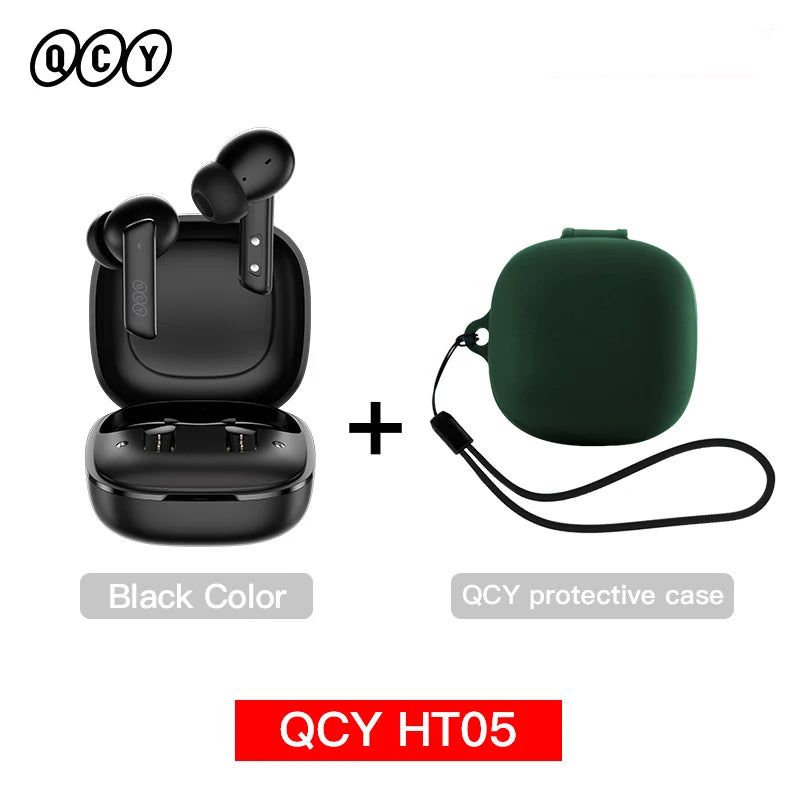 QCY HT05 ANC Wireless Earbuds With 40dB Noise Cancellation Bluetooth 5.2