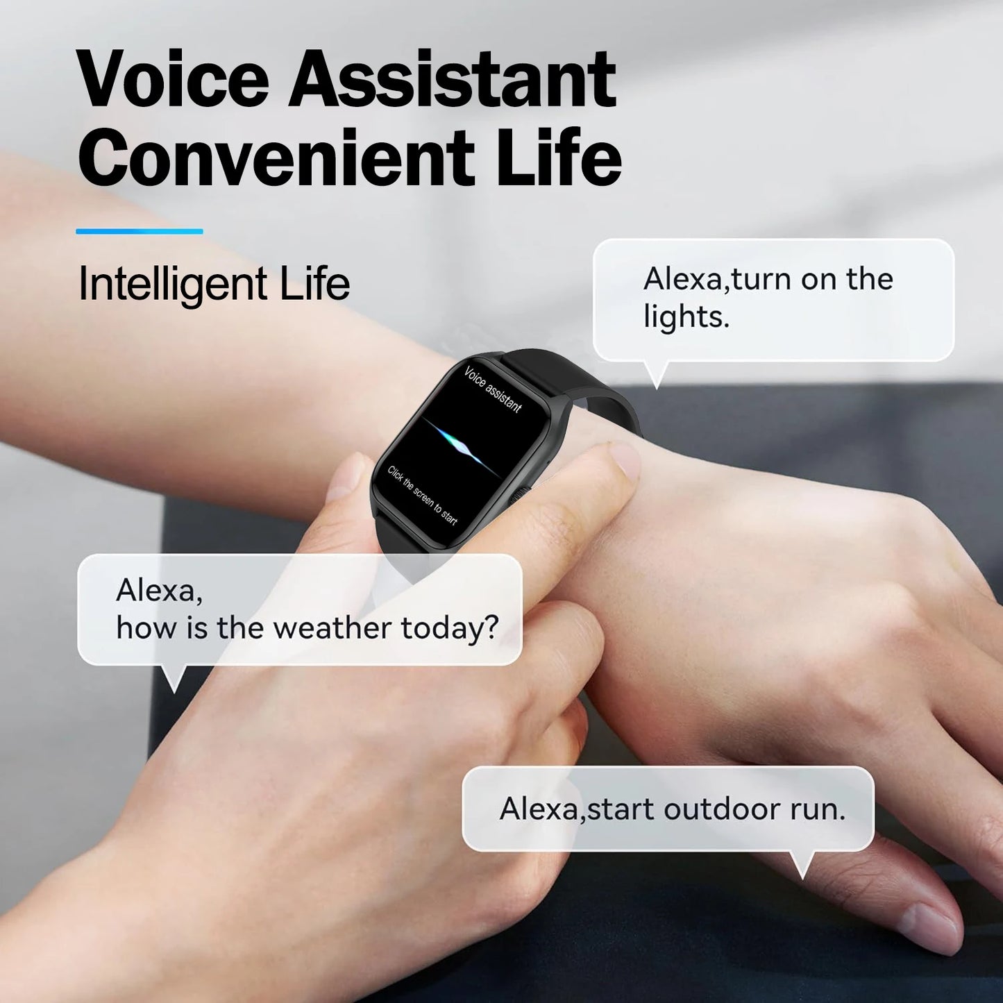 AI Voice Assistant Smart Watch With 100 Sports Tracking