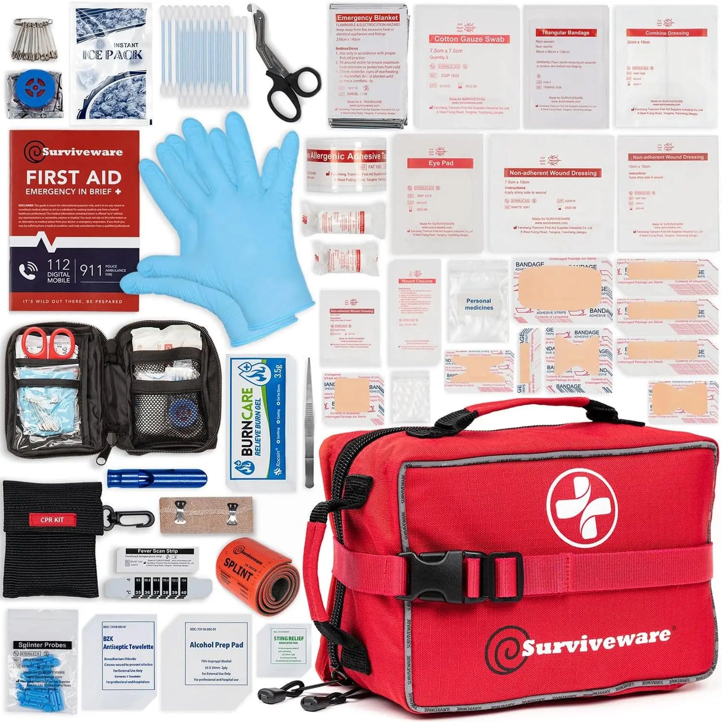 Premium Survival First Aid Kit For Travel And Outdoor Emergencies