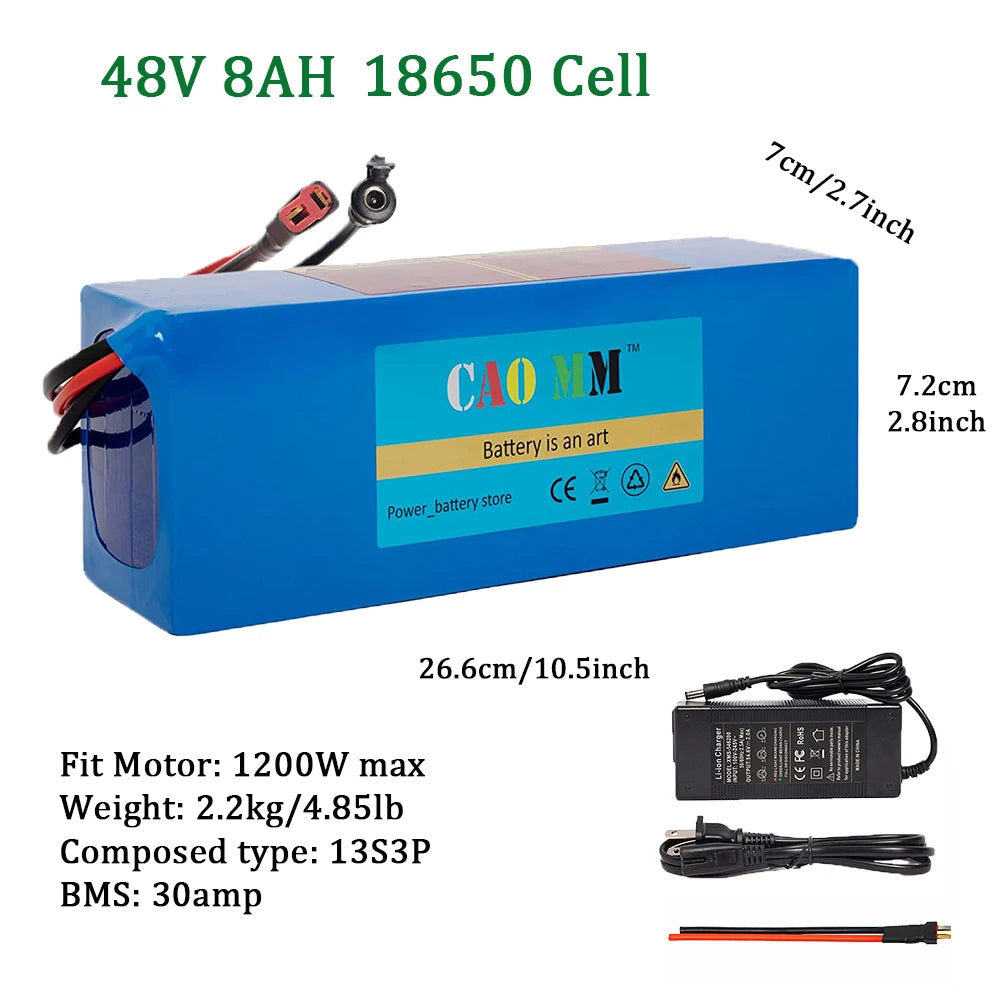 CAO MM 36V Ebike Battery 10Ah-20Ah For Electric Bikes