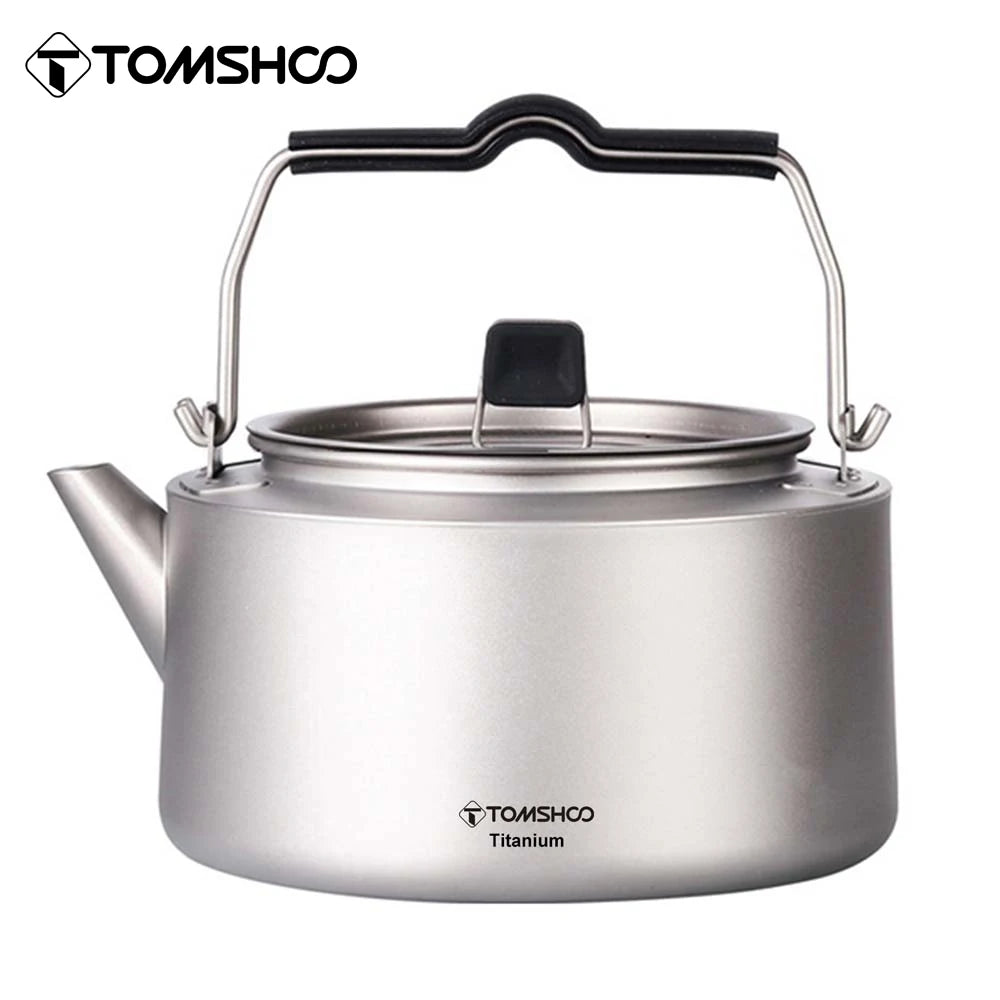 Ultralight Titanium Camping Kettle Portable Coffee Pot For Outdoors