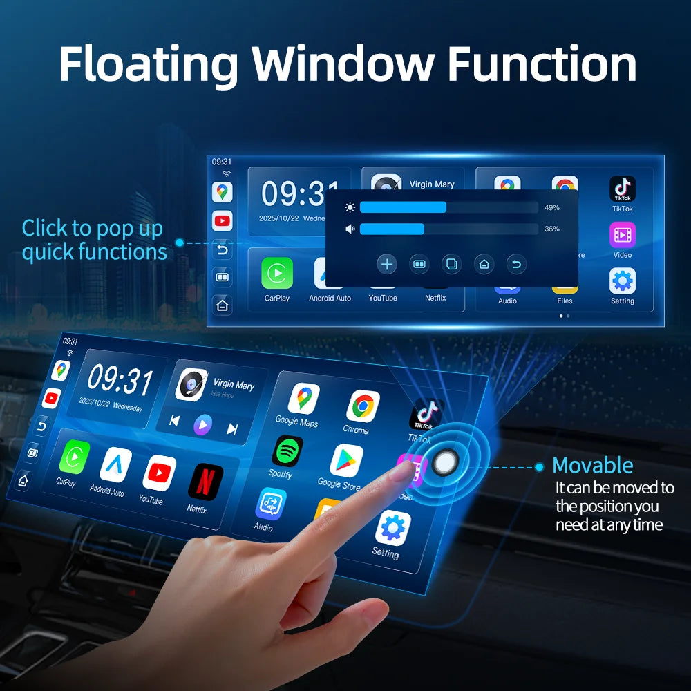 Imagebon P70N Dash Cam With Built In GPS And Android Auto CarPlay