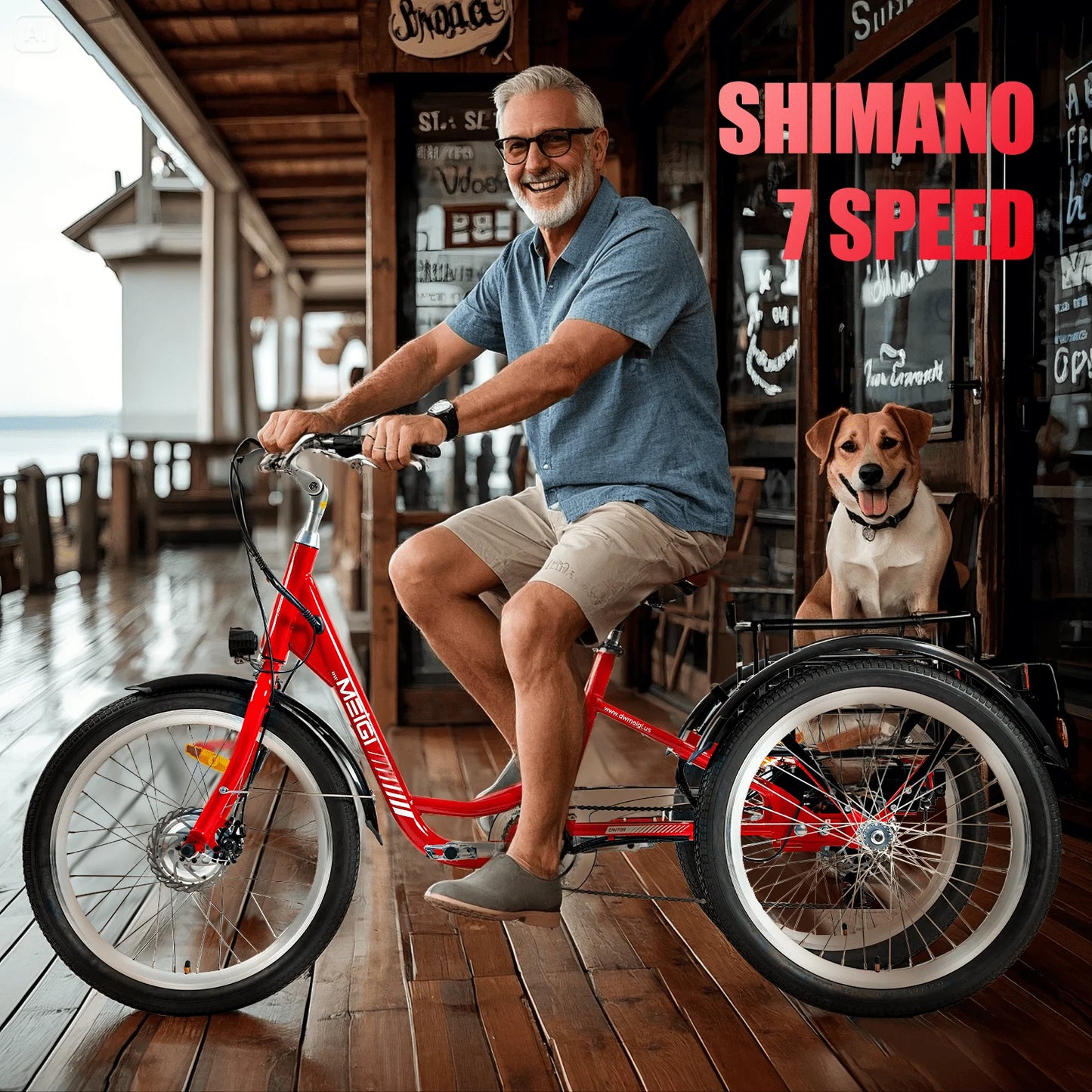 Electric Cargo Tricycle For Adults With 350W Motor And 36V