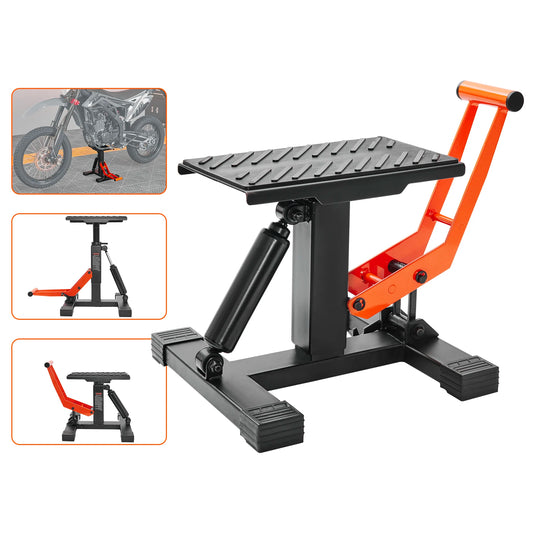 SucceBuy Motorcycle Jack Lift Stand Hydraulic Adjustable Height Hoist