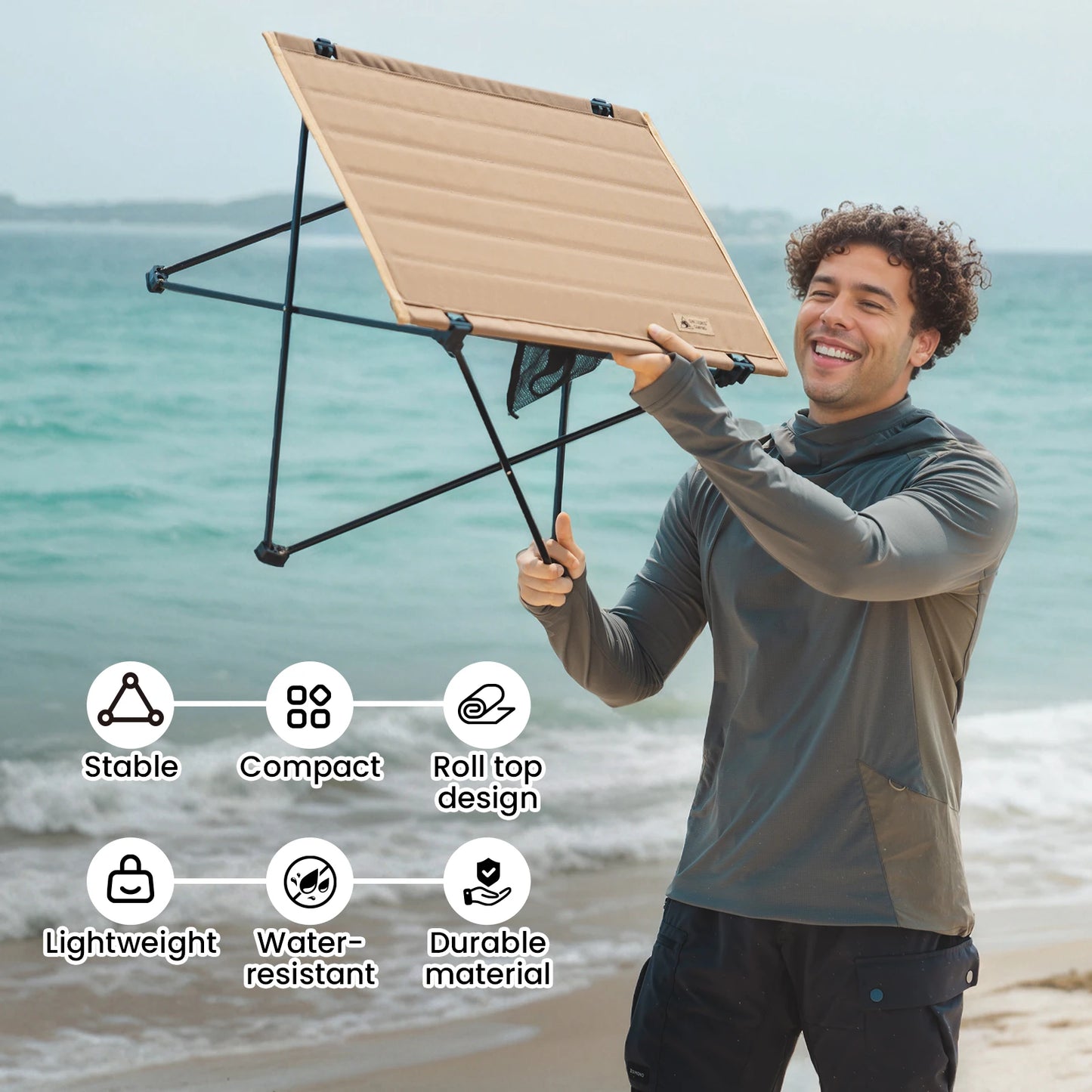Onetigris Camping Folding Table Ultralight Portable Outdoor Desk For Dining