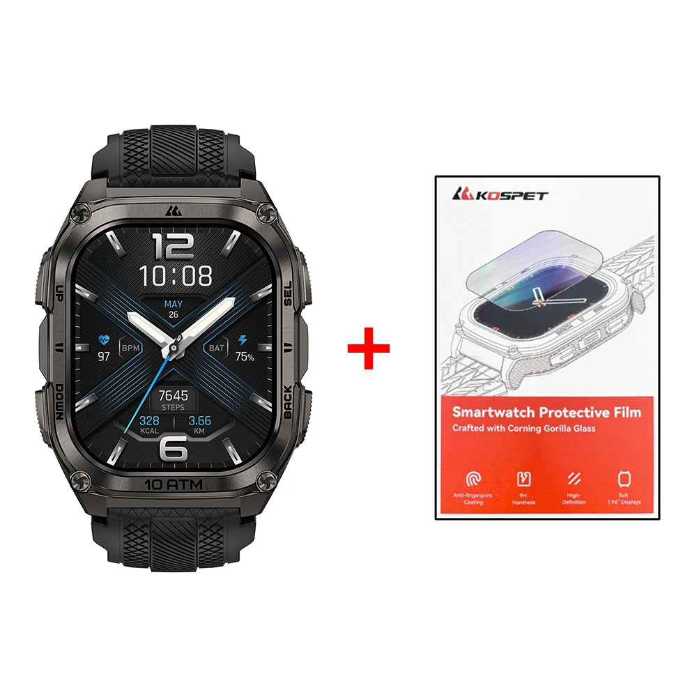 KOSPET Tank M4 Smart Watch GPS Offline Maps 10ATM Waterproof