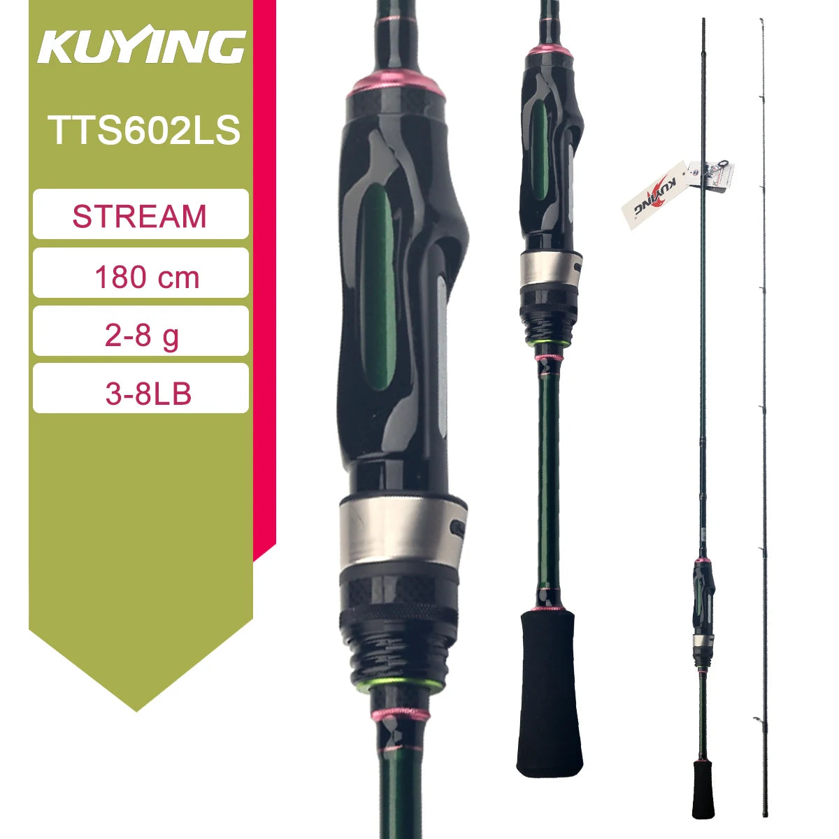Kuying Lure Rod Baitcasting Rod River Stream Carbon