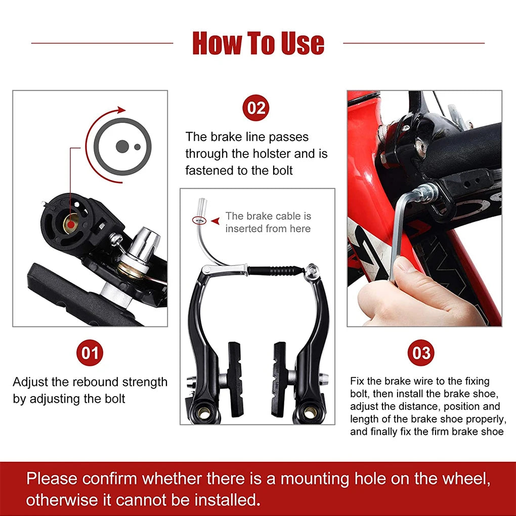V Brake Mountain Bicycle 6-Piece Replacement Parts Set