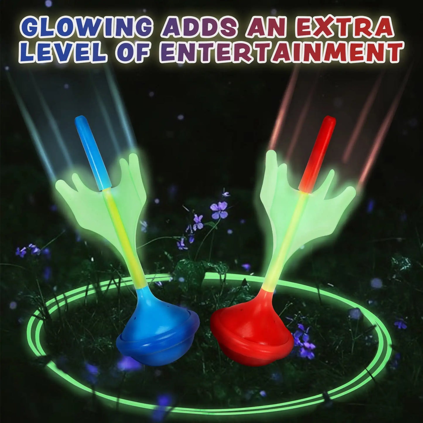Joyfy Glow In The Dark Lawn Darts Set For Kids And Adults
