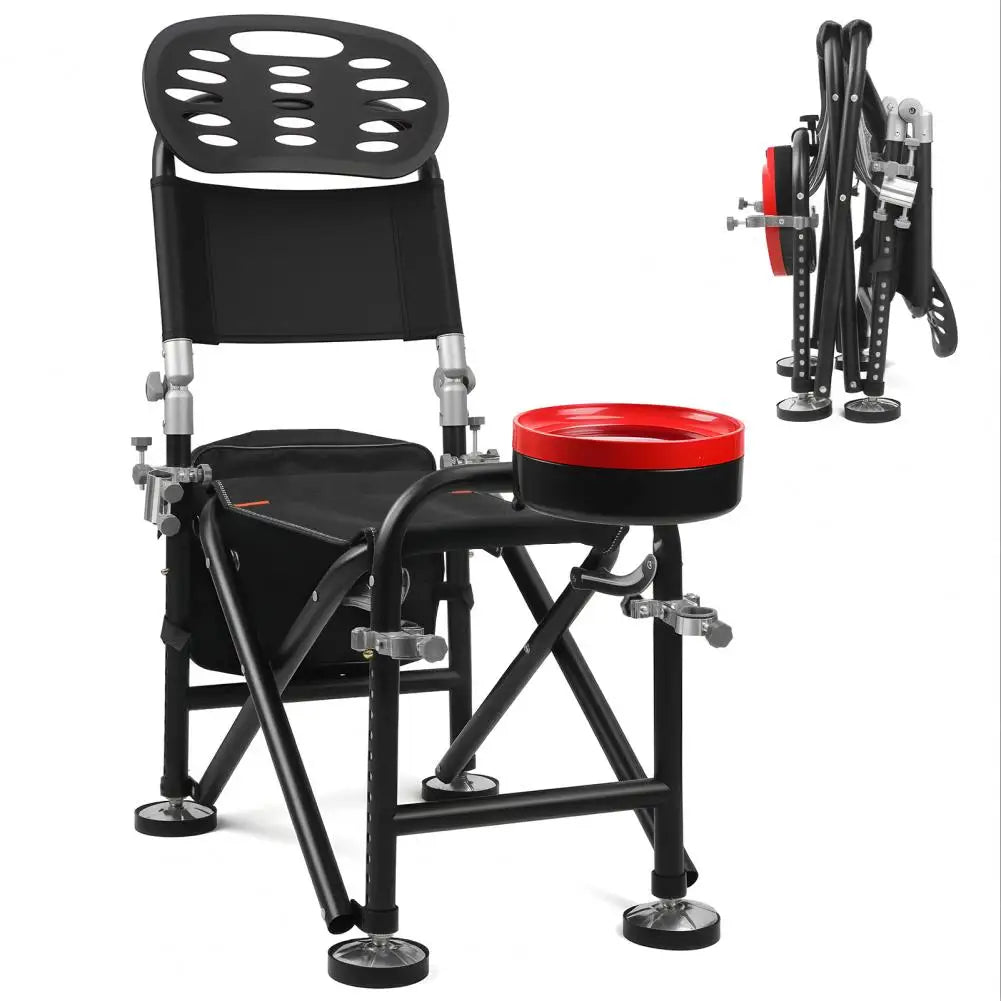 13 Gear Rise Fall 21cm Adjustable Fishing Chair With Backrest