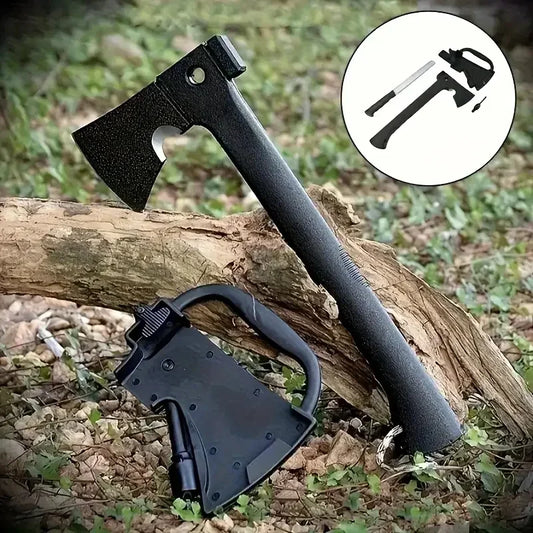 Doom Blade Camping Hatchet With Serrated Saw And Fire Starter