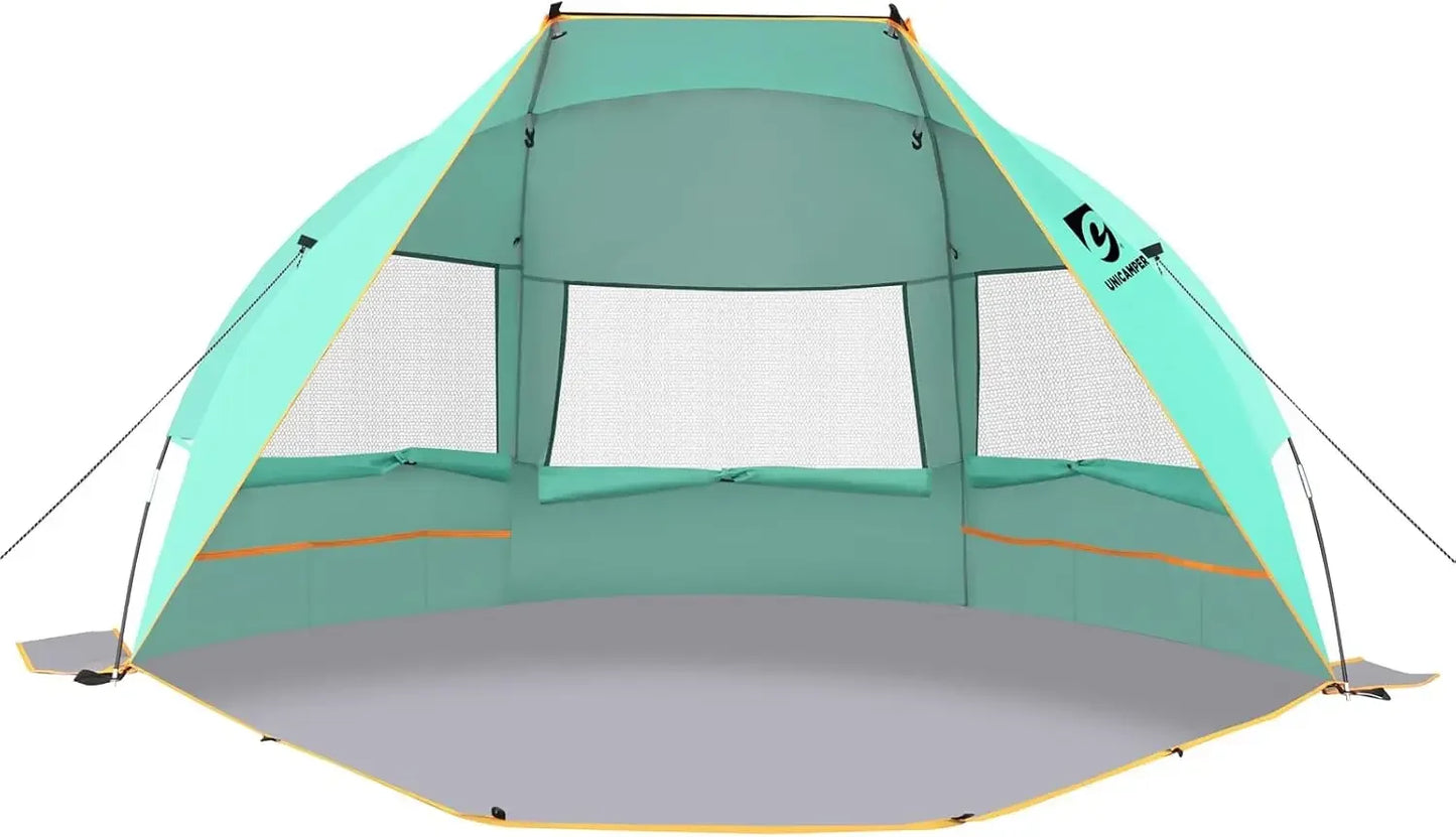 Unp Beach Tent 3-Person Sun Shelter UPF 50+ Waterproof Floor