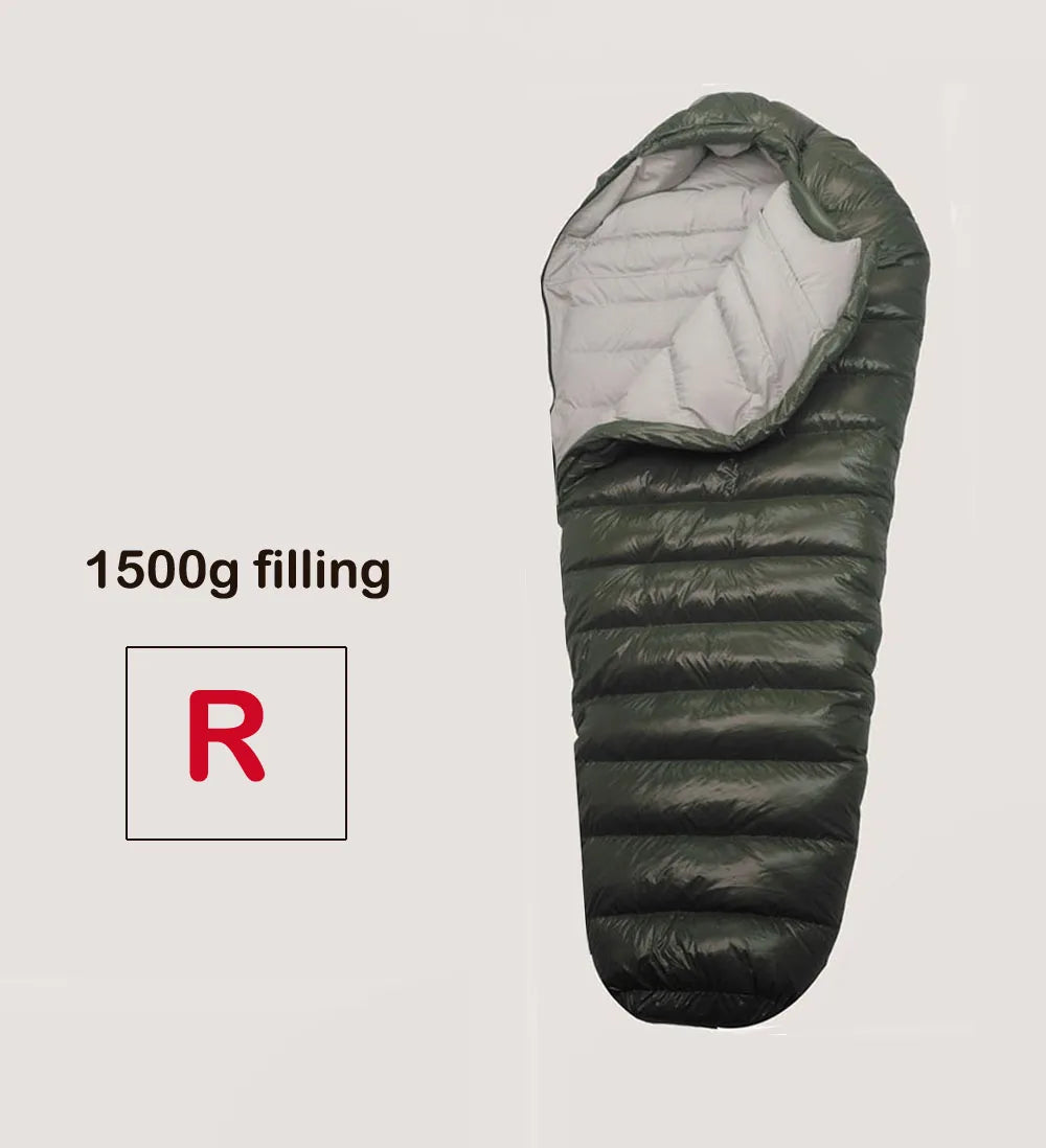 Kamperbox Cold Temperature Winter Down Sleeping Bag For Camping