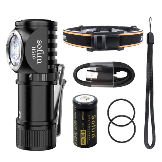 Sofirn HS10 USB C Rechargeable Headlamp 1100 Lumen Magnet Tail