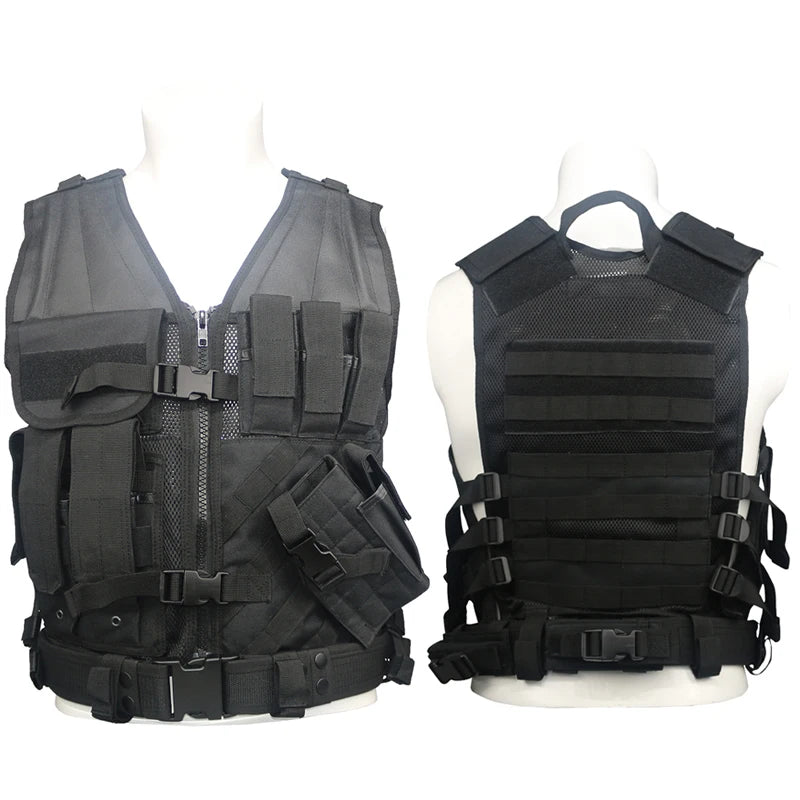 Military Tactical Vest Quick Removal Plate Carrier For Airsoft
