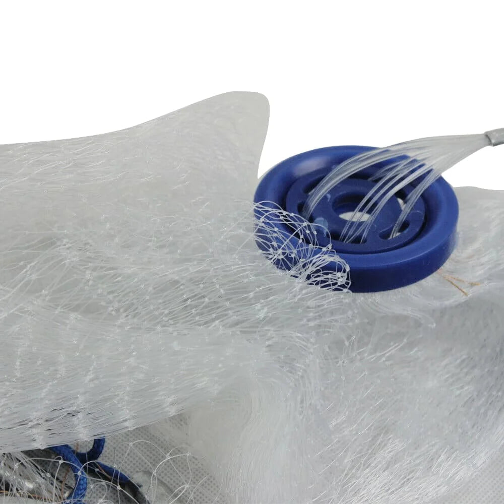 Nylon Monofilament Cast Net With Sinker For Saltwater Fishing