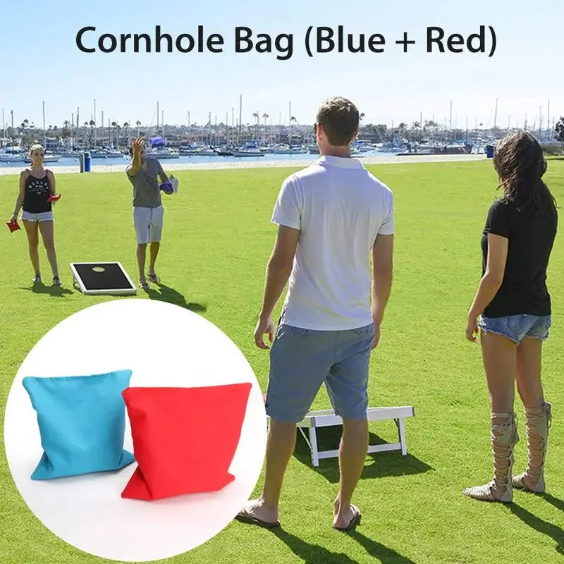 Eight Pack Cornhole Bean Bags Set For Outdoor Backyard Fun