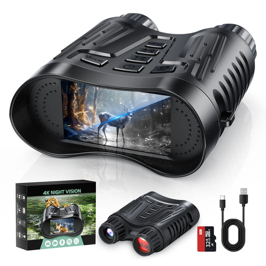 Letcmoi Rechargeable Night Vision 4K Infrared Telescope Camera