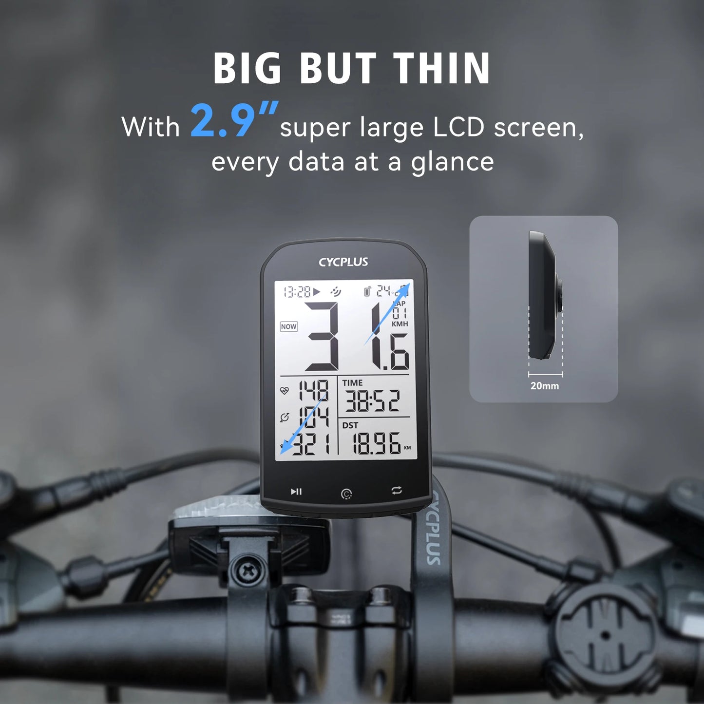 CYCPLUS M1 Z1 Cycling GPS Bike Computer With BLE Waterproof