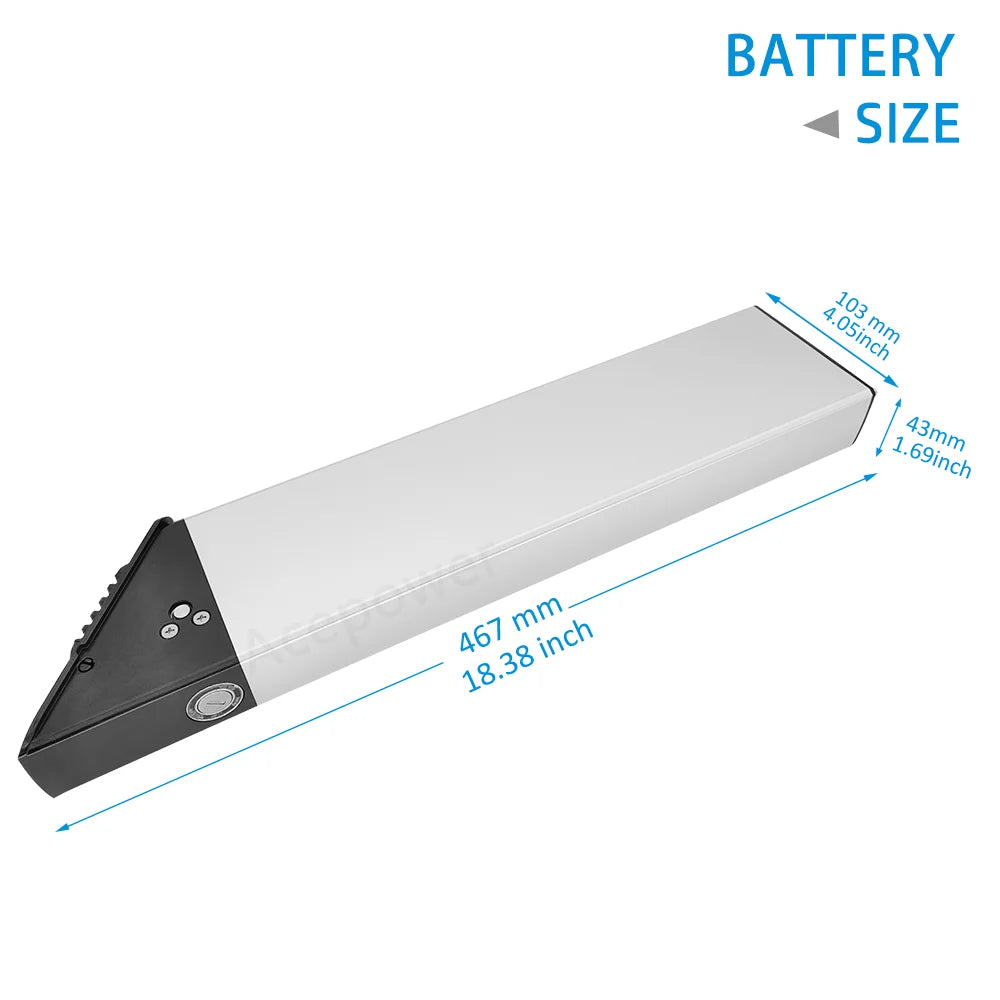 ACEBEI-POWER 48V 10.4Ah And 14Ah Ebike Battery For Electric XP Step Through 3.0
