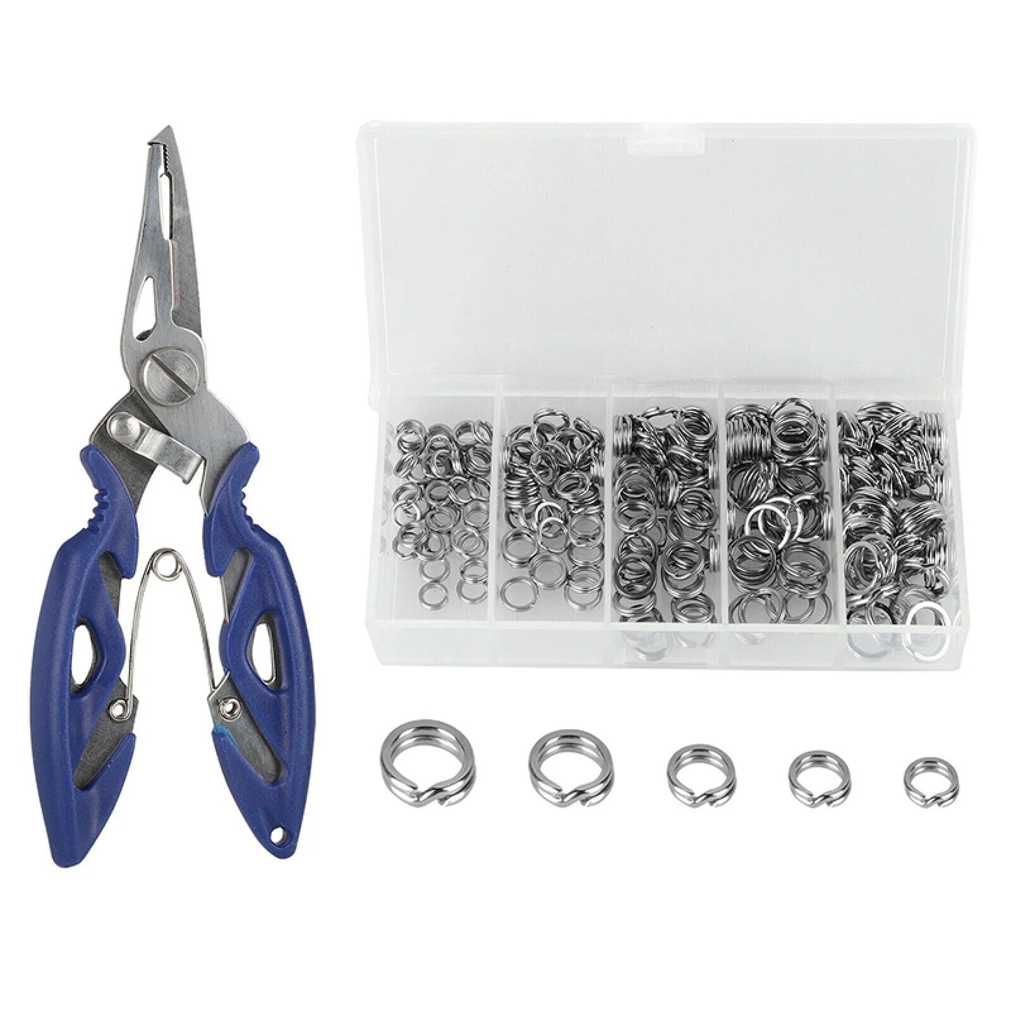 Fishing Split Ring Set Stainless Steel O Rings For Lures