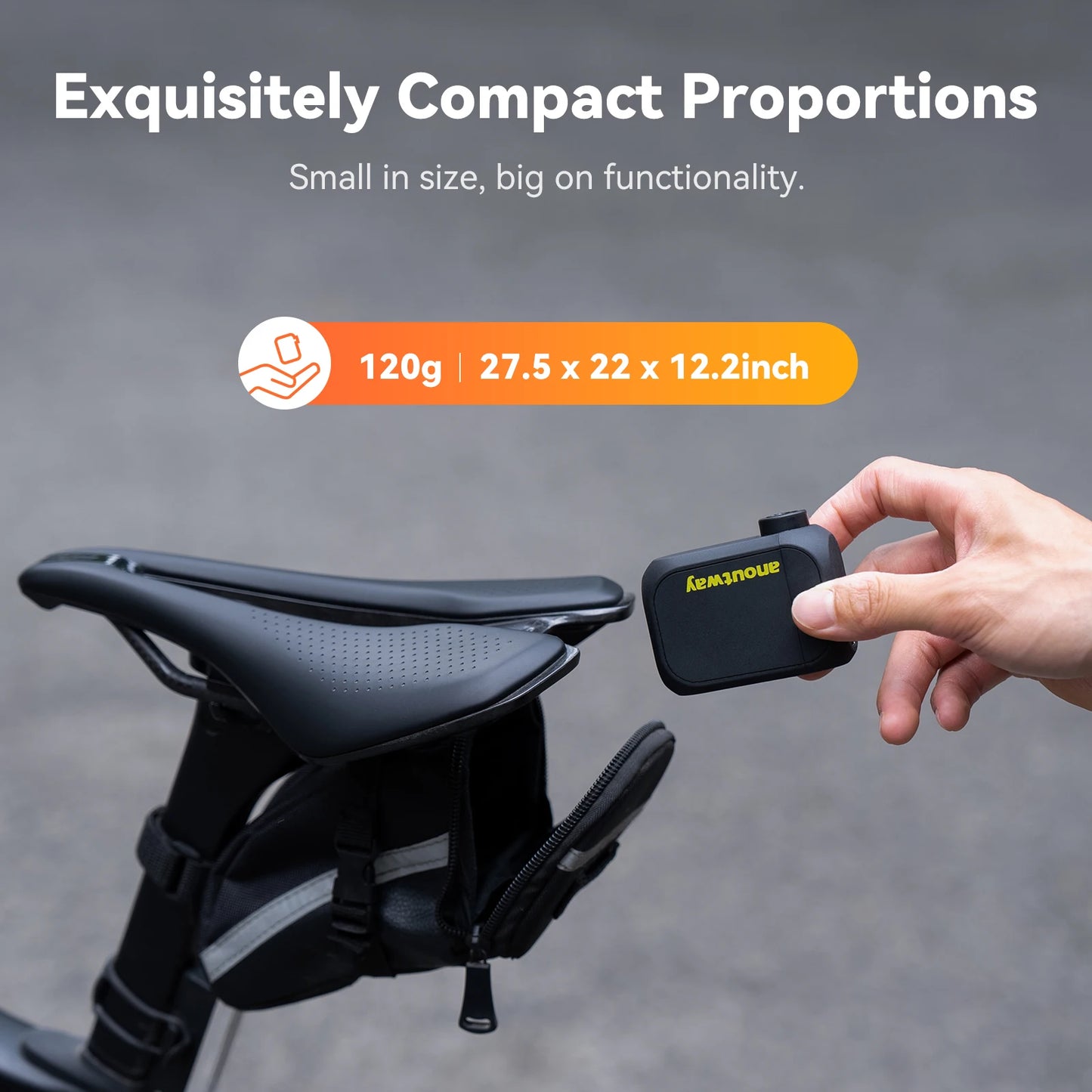Anoutway AT1 Pro Mini Bike Pump Cordless Inflator Portable