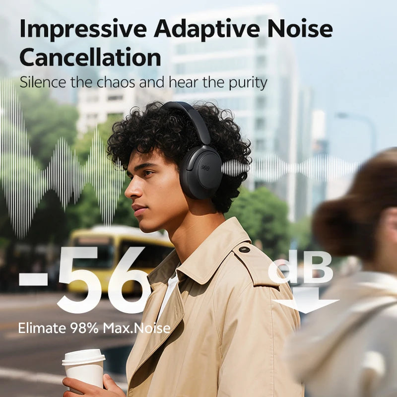 QCY H3S Wireless Over-Ear Headphones With Adaptive ANC LDAC
