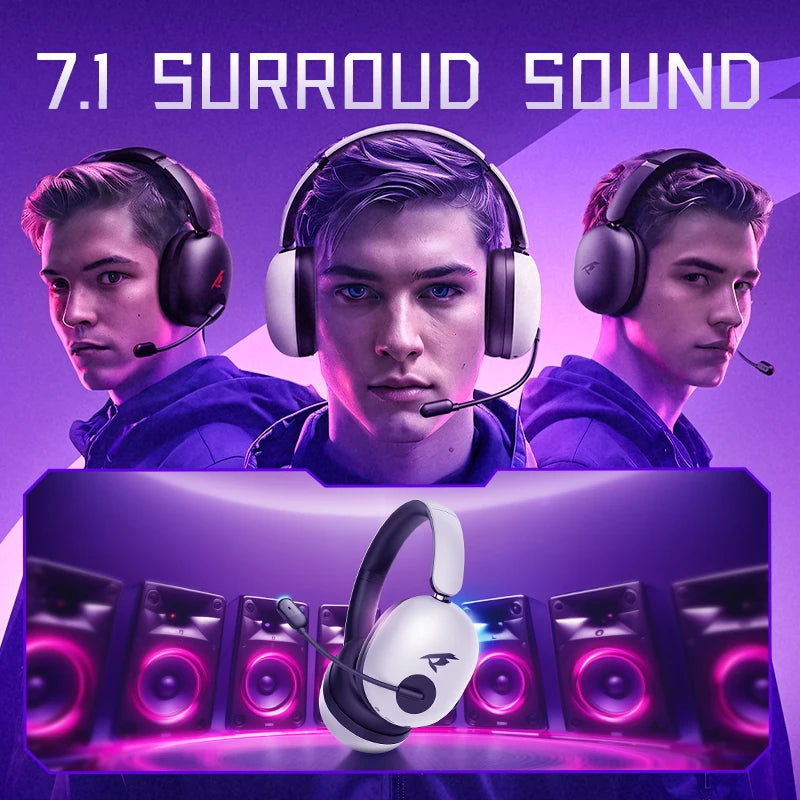 Picun UG-10A Gaming Wireless Over-Ear Headphones With Mic