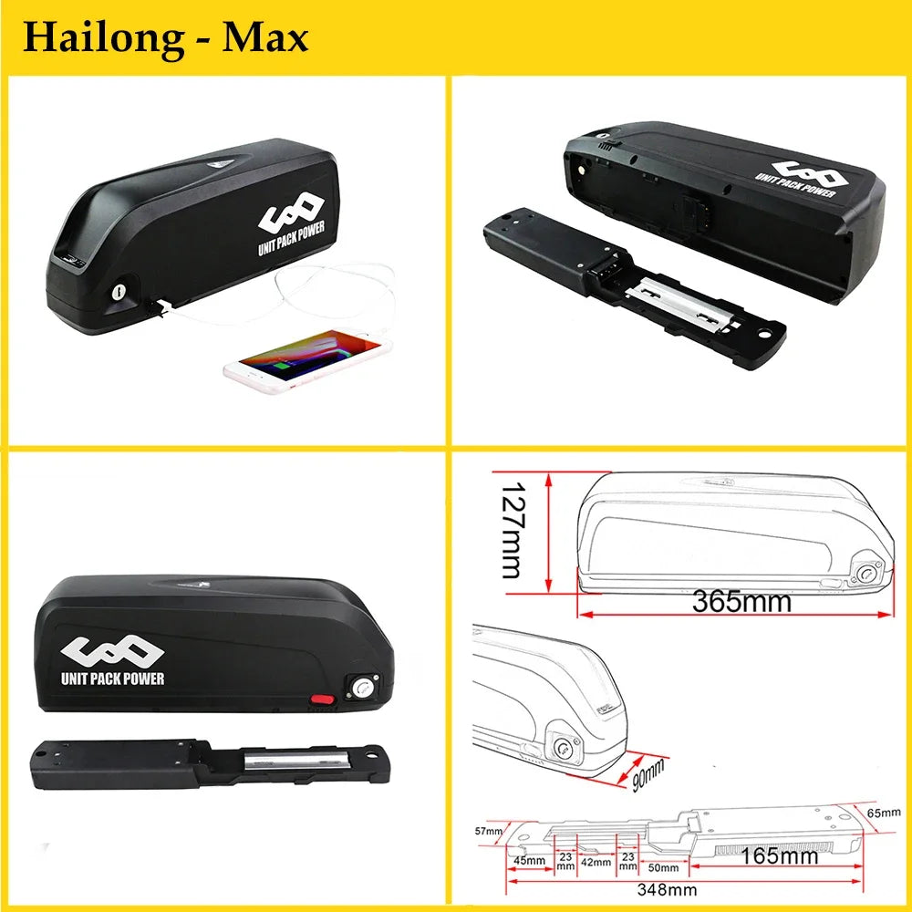 UNITPACKPOWER EBike Battery 36V 24Ah 40A BMS for Electric Bicycle
