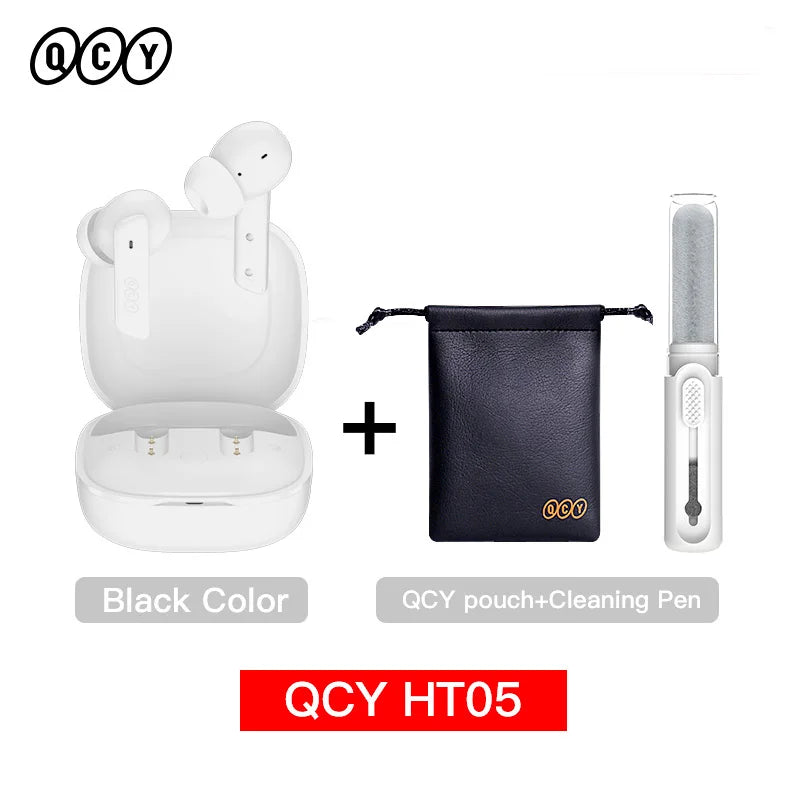 QCY HT05 ANC Wireless Earbuds With 40dB Noise Cancellation Bluetooth 5.2