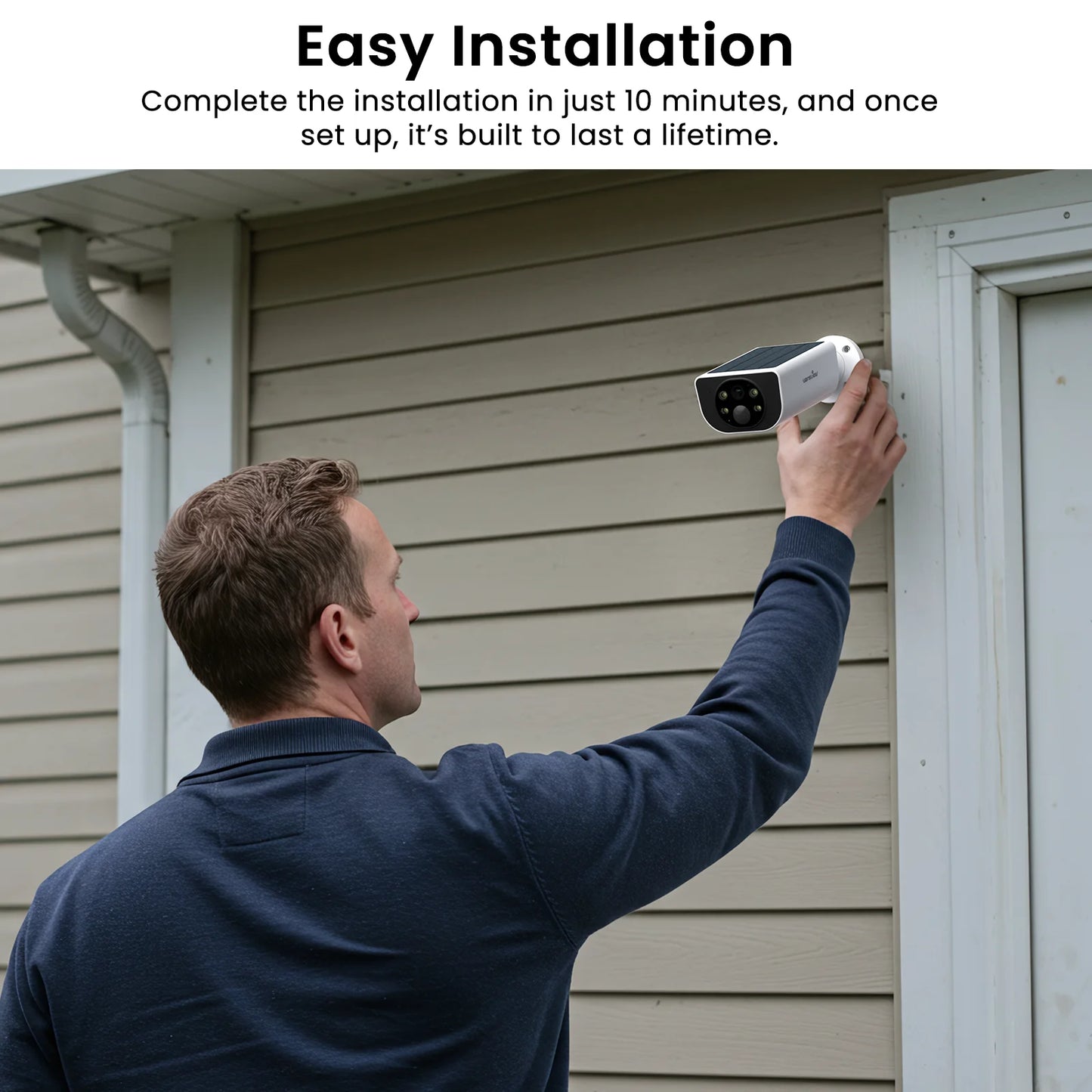 Wansview 2K Outdoor Wireless Camera With Solar Floodlight