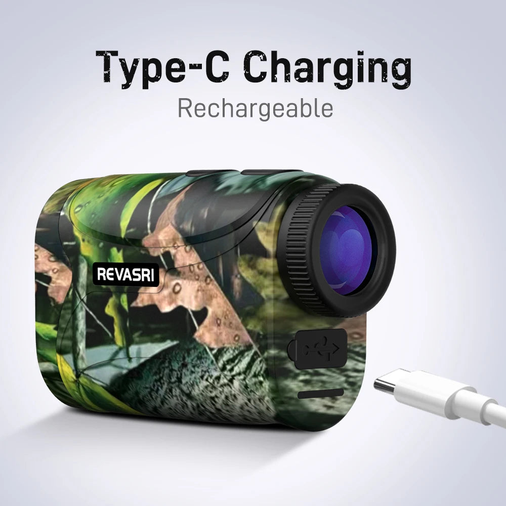 REVASRI Mini 1200M Hunting Rangefinder With Speed For Golf