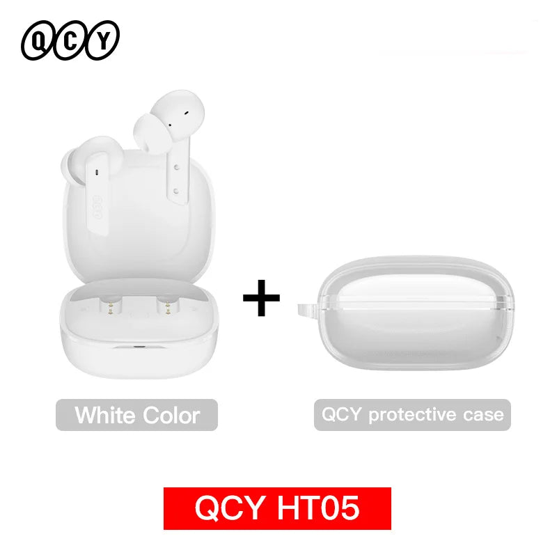 QCY HT05 ANC Wireless Earbuds With 40dB Noise Cancellation Bluetooth 5.2