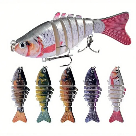 Multi Jointed 7-Segment Swimbait Lures Set For Ocean Freshwater Fishing