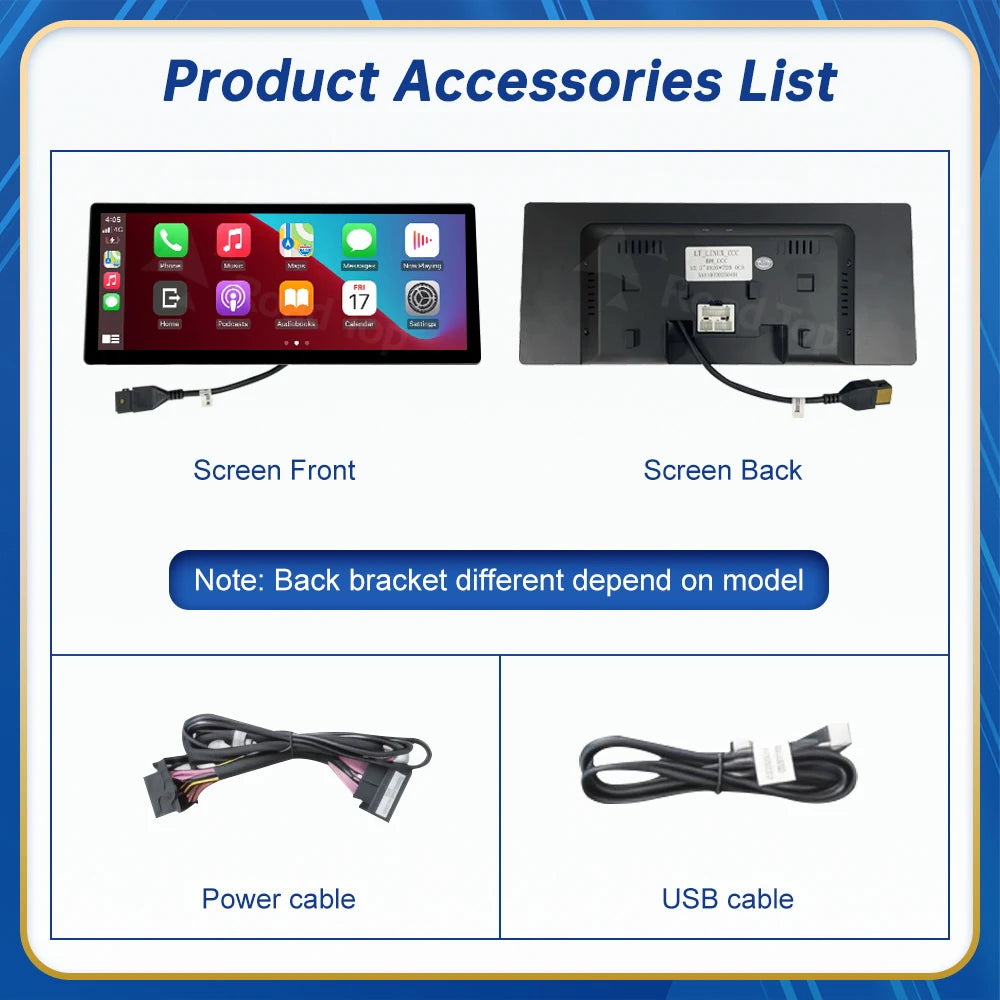 Road Top Ultra Thin Touch Linux Display Multimedia Player BMW