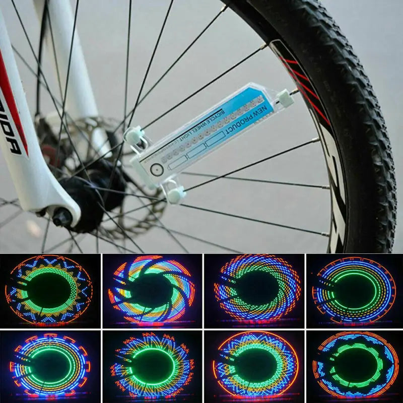 Bright Bike Wheel LED Spoke Lights Waterproof 4 Pack