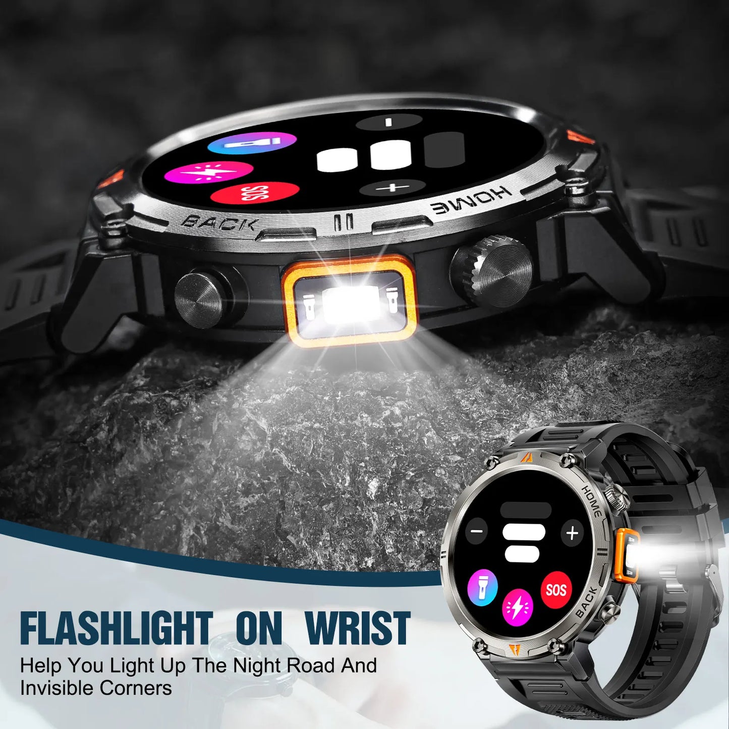 EIGIIS KE3 Smartwatch for Men With Heart Rate Monitor