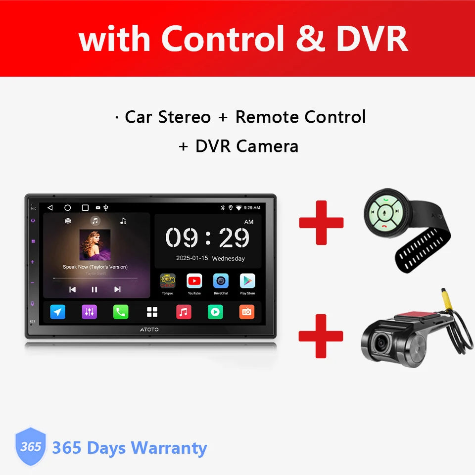 Atoto Android Car Multimedia Player With CarPlay Android Auto Bluetooth