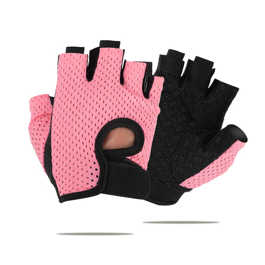 Breathable Anti Slip Fingerless Cycling Gloves for Training Unisex