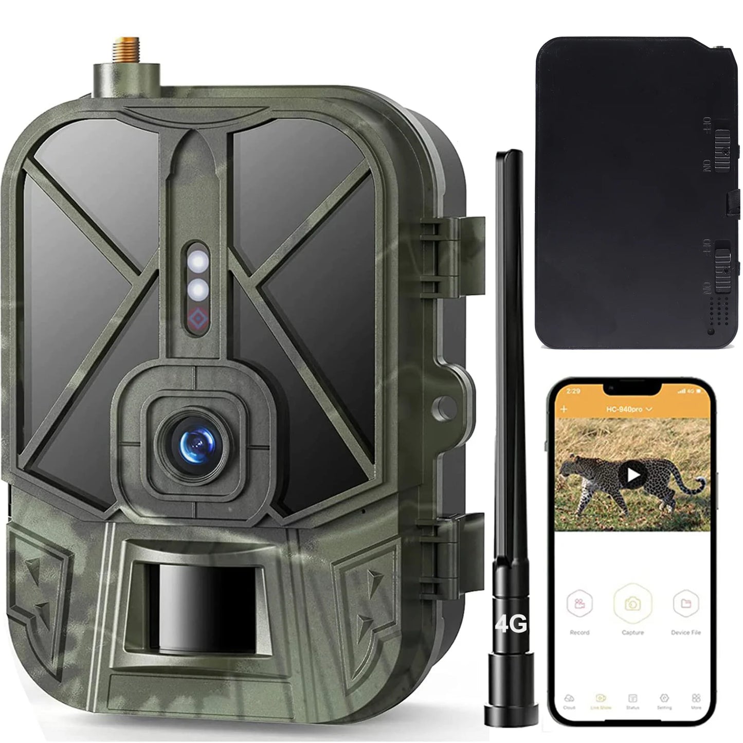 Suntekcam 4G HD Live Video Trail Camera 50MP 4K Waterproof