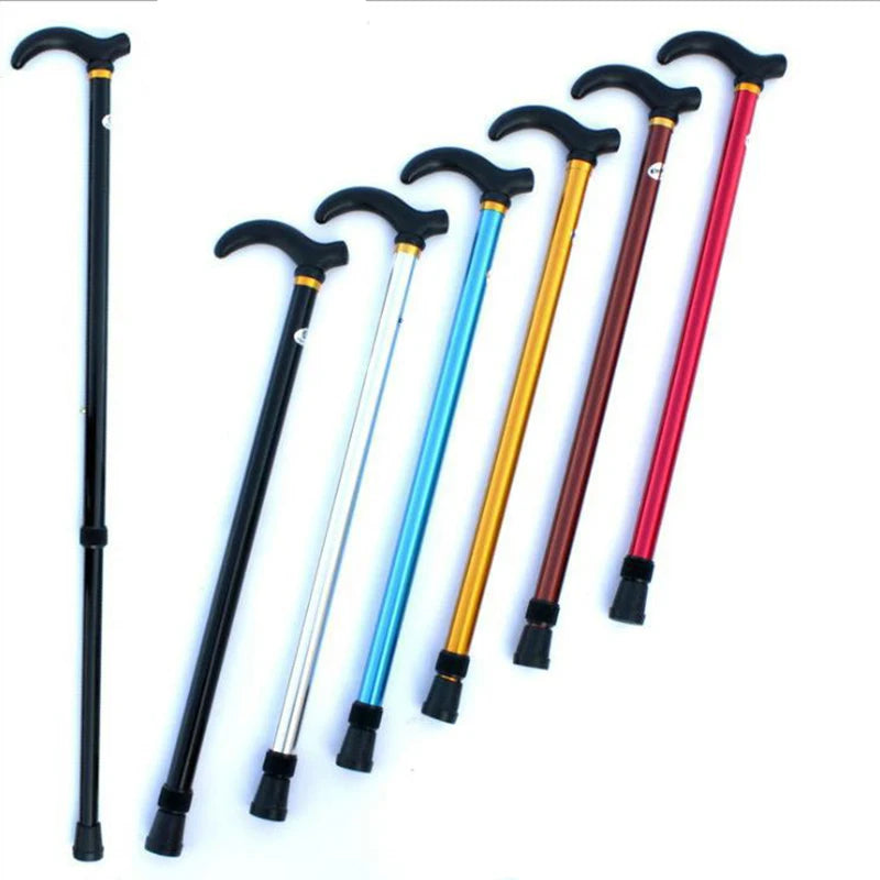 Aluminum Alloy Adjustable Walking Cane 2-Section Anti-Skid