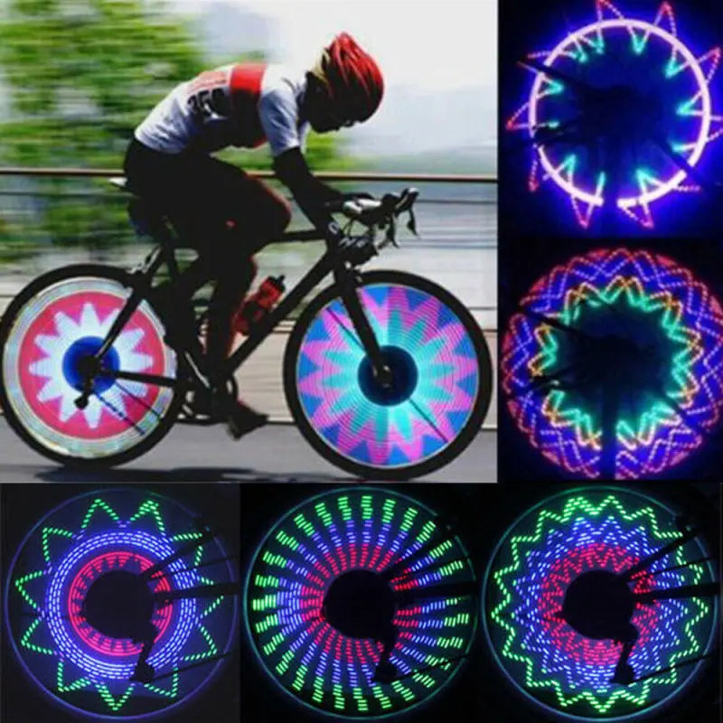 Bright Bike Wheel LED Spoke Lights Waterproof 4 Pack