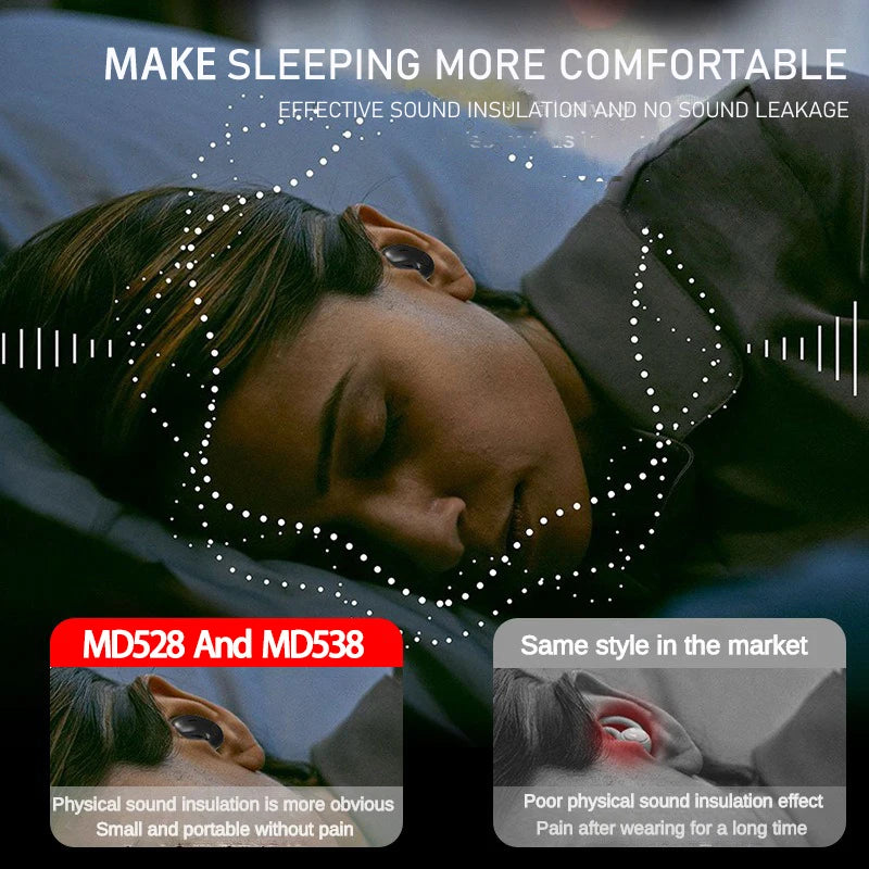 SK Ultra-thin Sleep Headphones Wireless Bluetooth Earbuds