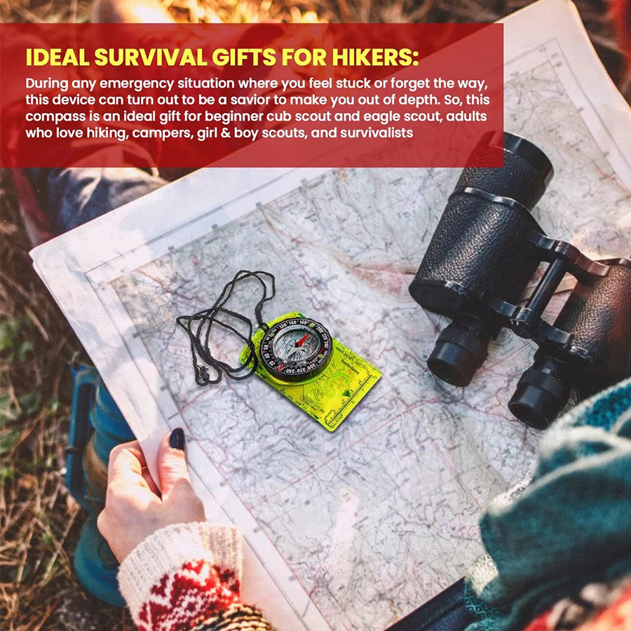 Professional Waterproof Camping Compass for Outdoor Navigation and Hiking