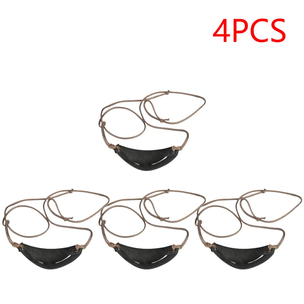 1-5Pcs New Handmade Leather Shepherd Sling Pouch Old-Fashioned Slingshot for Outdoor Sports Camping Shooting Hunting Accessories