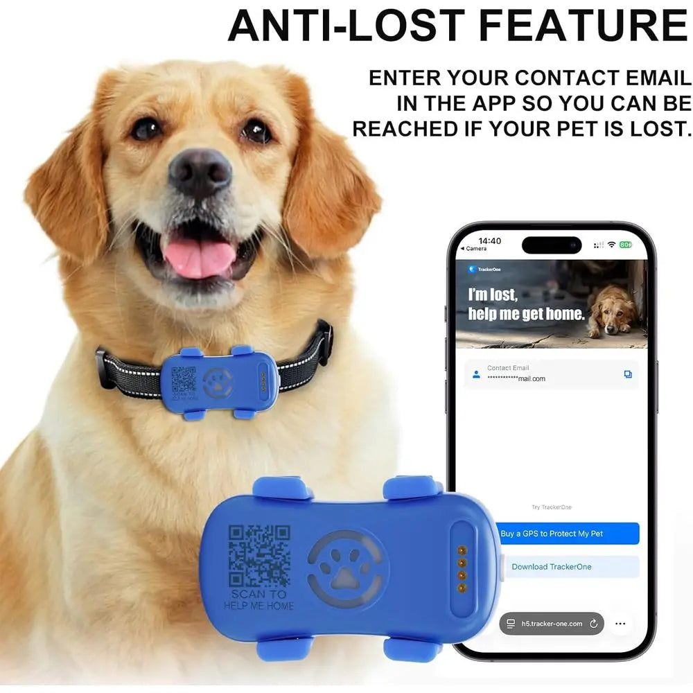 GPS Pet Tracker for Dogs and Cats RealTime Location Alerts